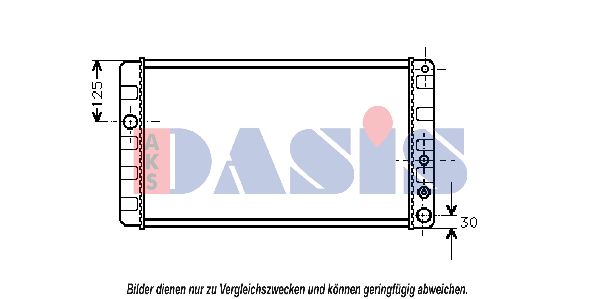 AKS DASIS Jäähdytin,moottorin jäähdytys 220280N